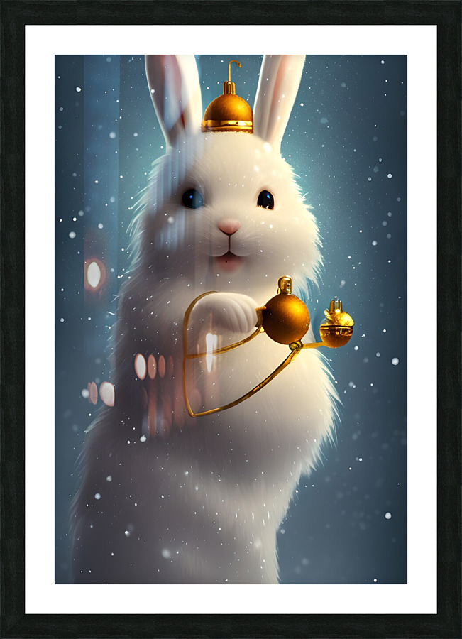 Lovely Bunny Picture Frame print