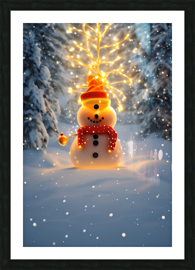  Snowman Joy Picture Frame print