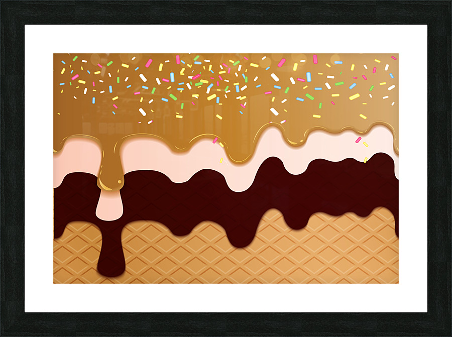 Double Chocolate Waffle Picture Frame print