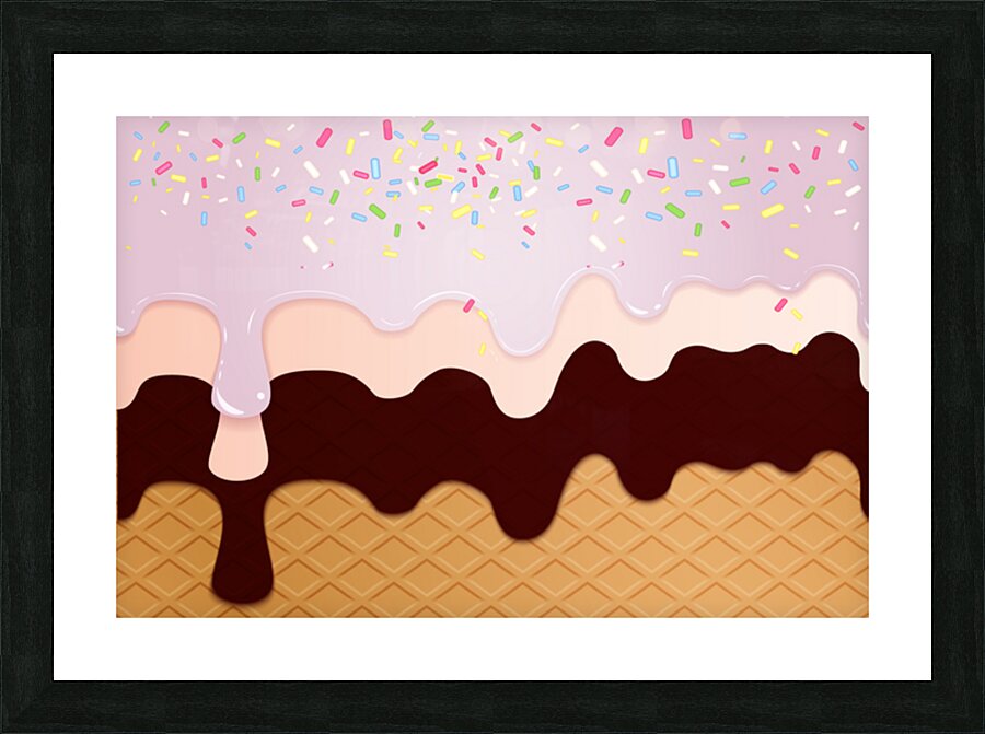 Salted Caramel Waffle Picture Frame print