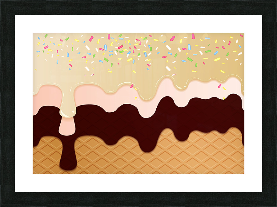 Dulce de Leche Waffle Picture Frame print