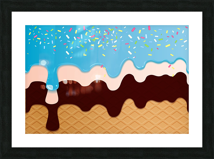Berrylicious Waffle Picture Frame print