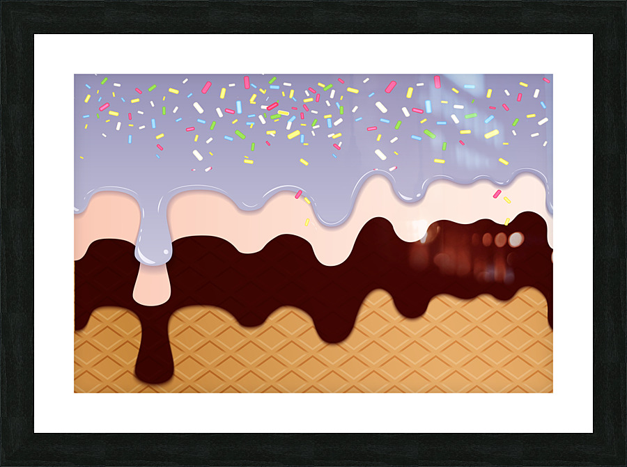 Cookie Dough Waffle Surprise Picture Frame print