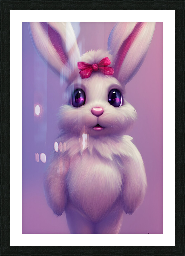 Pretty Bunny Picture Frame print
