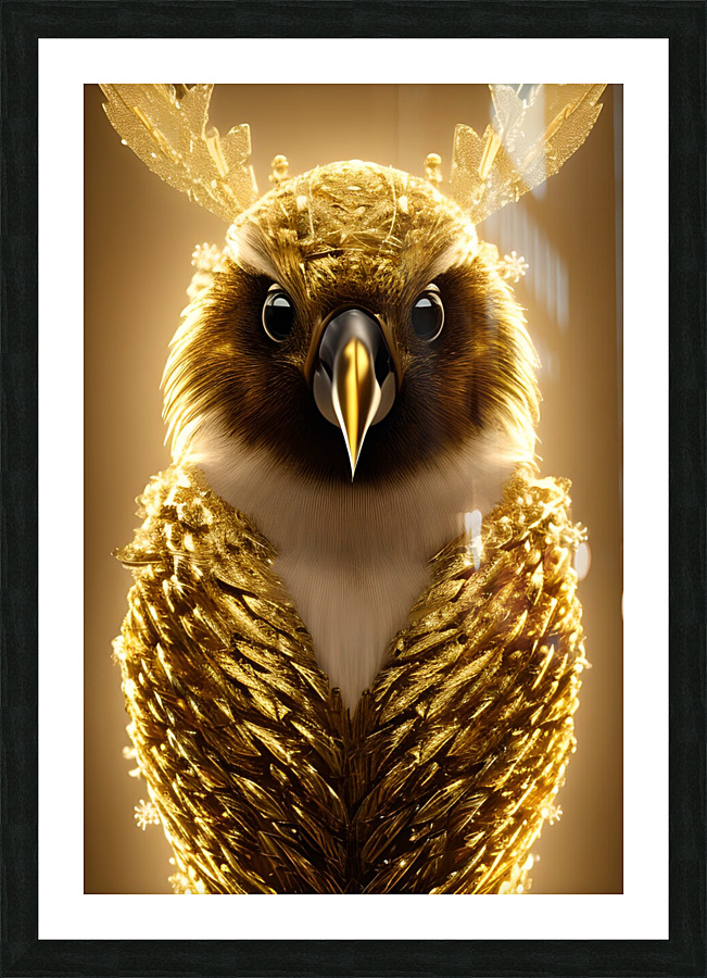 Royal Owl Picture Frame print