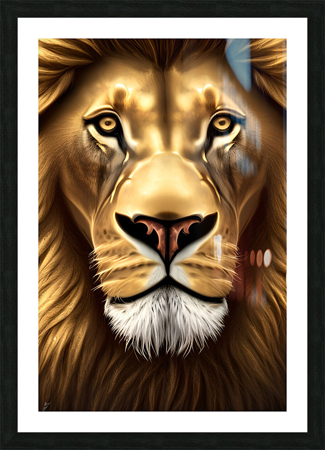 Royal Lion Picture Frame print