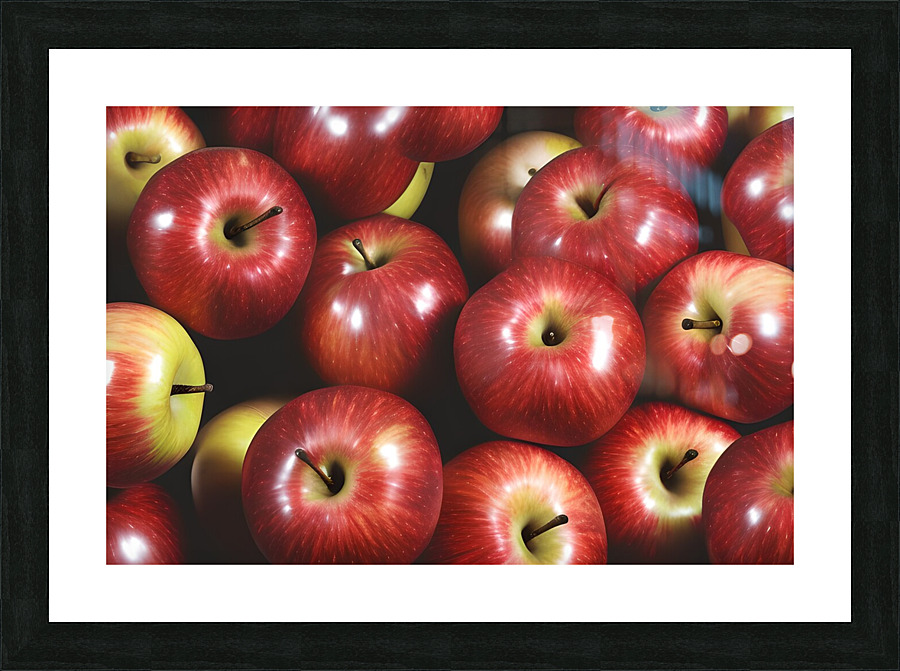 Fresh Red Apple Picture Frame print