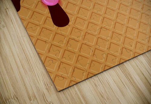 Rose Creamy Waffle Artwork rizu_designs puzzle