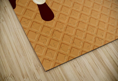Ivory Creamy Waffle Artwork rizu_designs puzzle