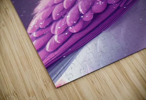 Purple Cute Bird rizu_designs puzzle