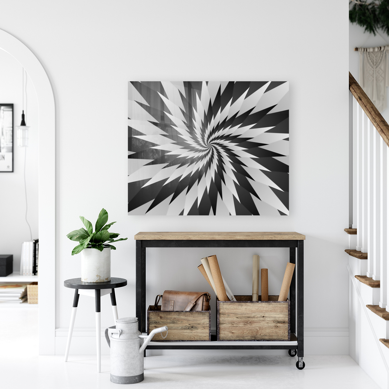 Sharp Swirl Art Reproduction