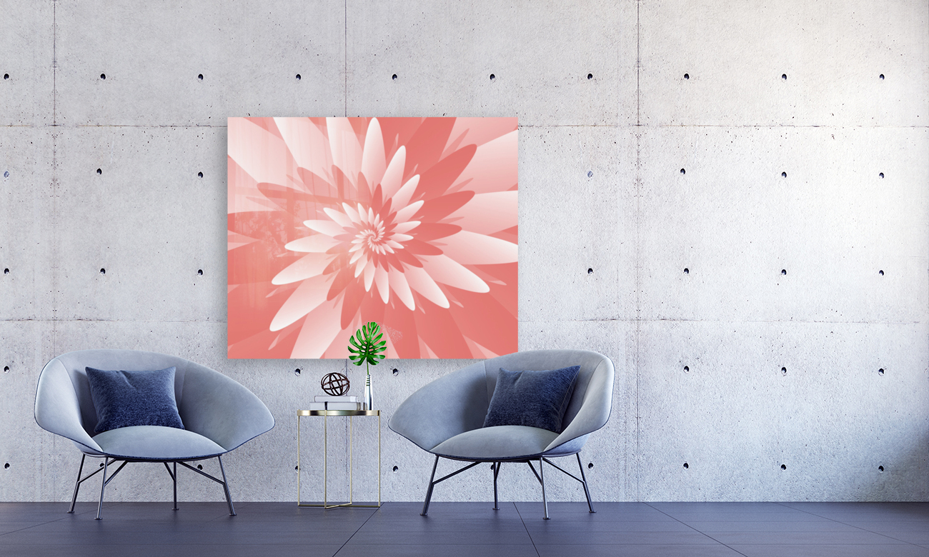 Spiral Flower Pattern Art Reproduction