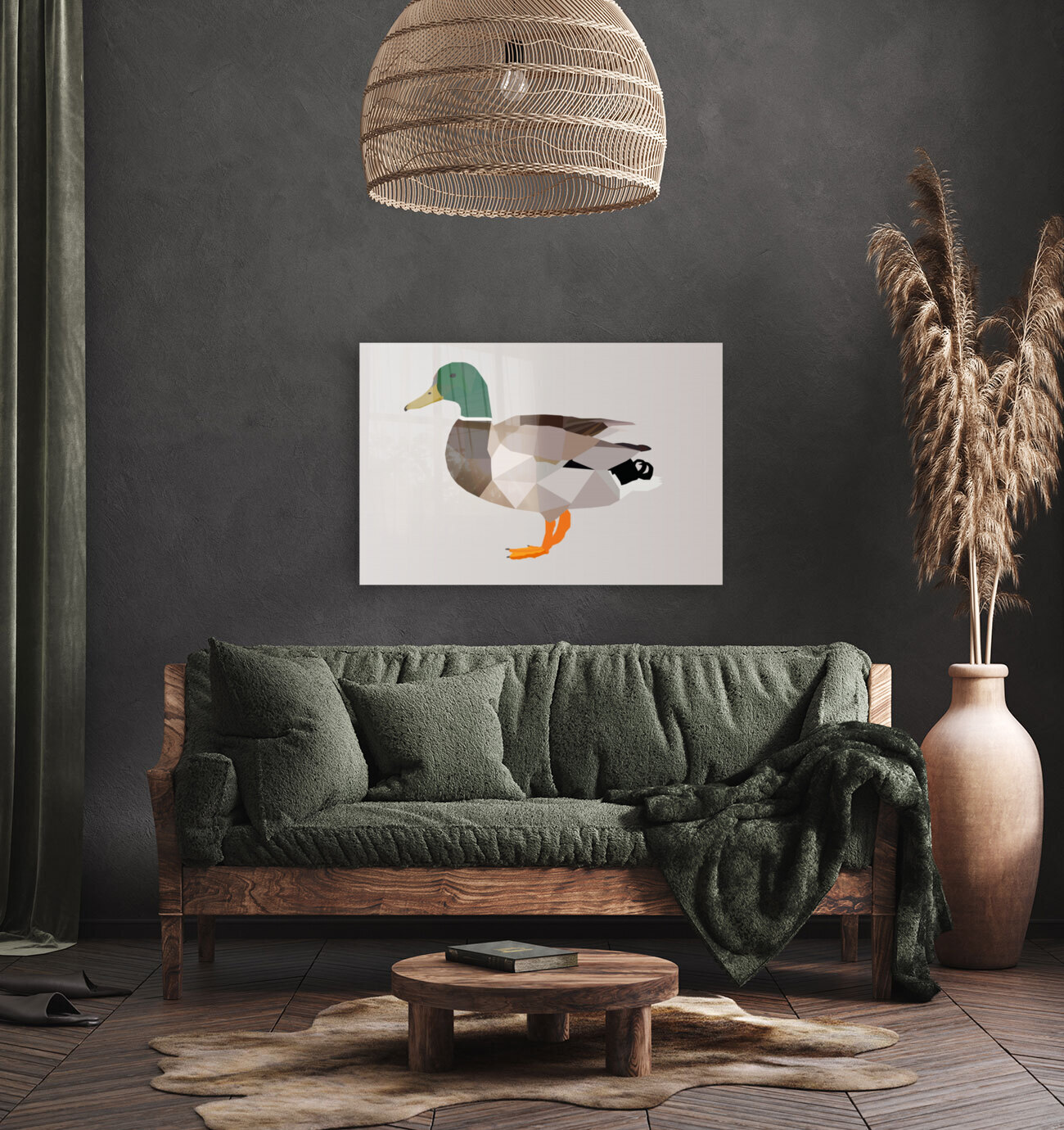 DUCK LOW POLY ART Reproduction