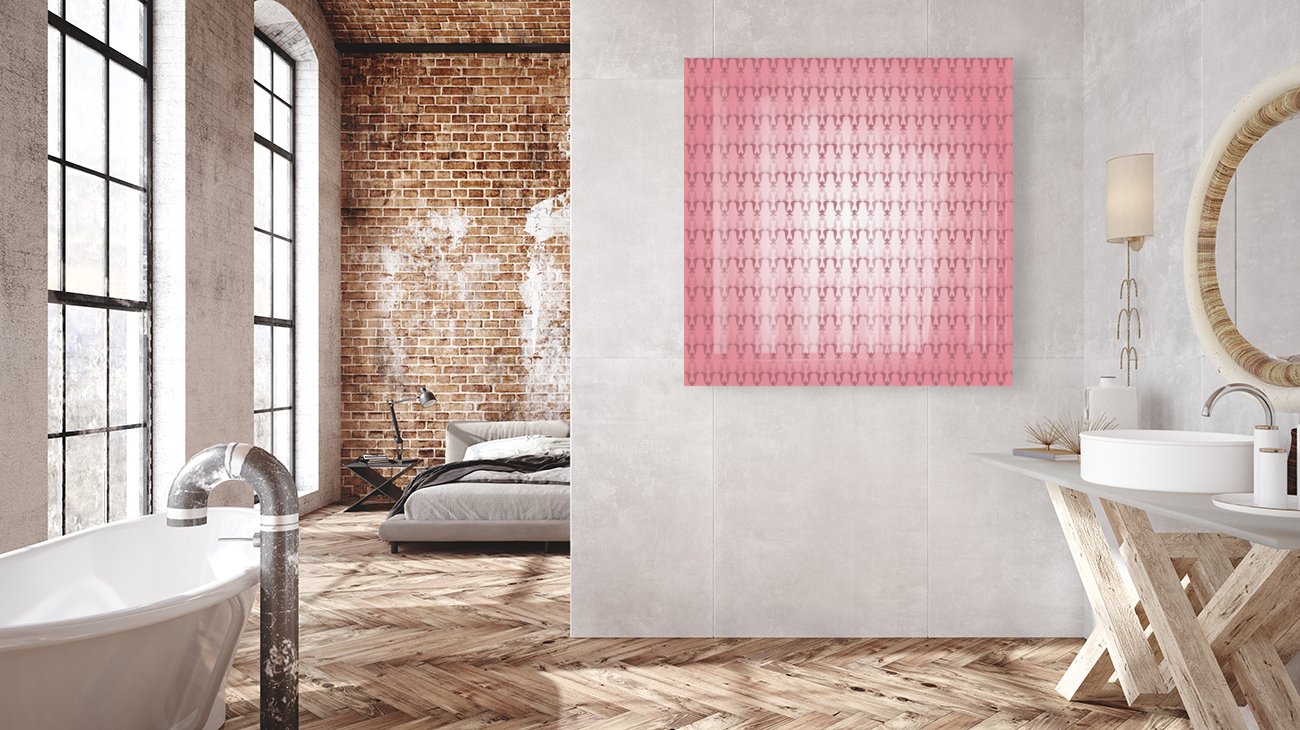 Arabic Pink Art Reproduction