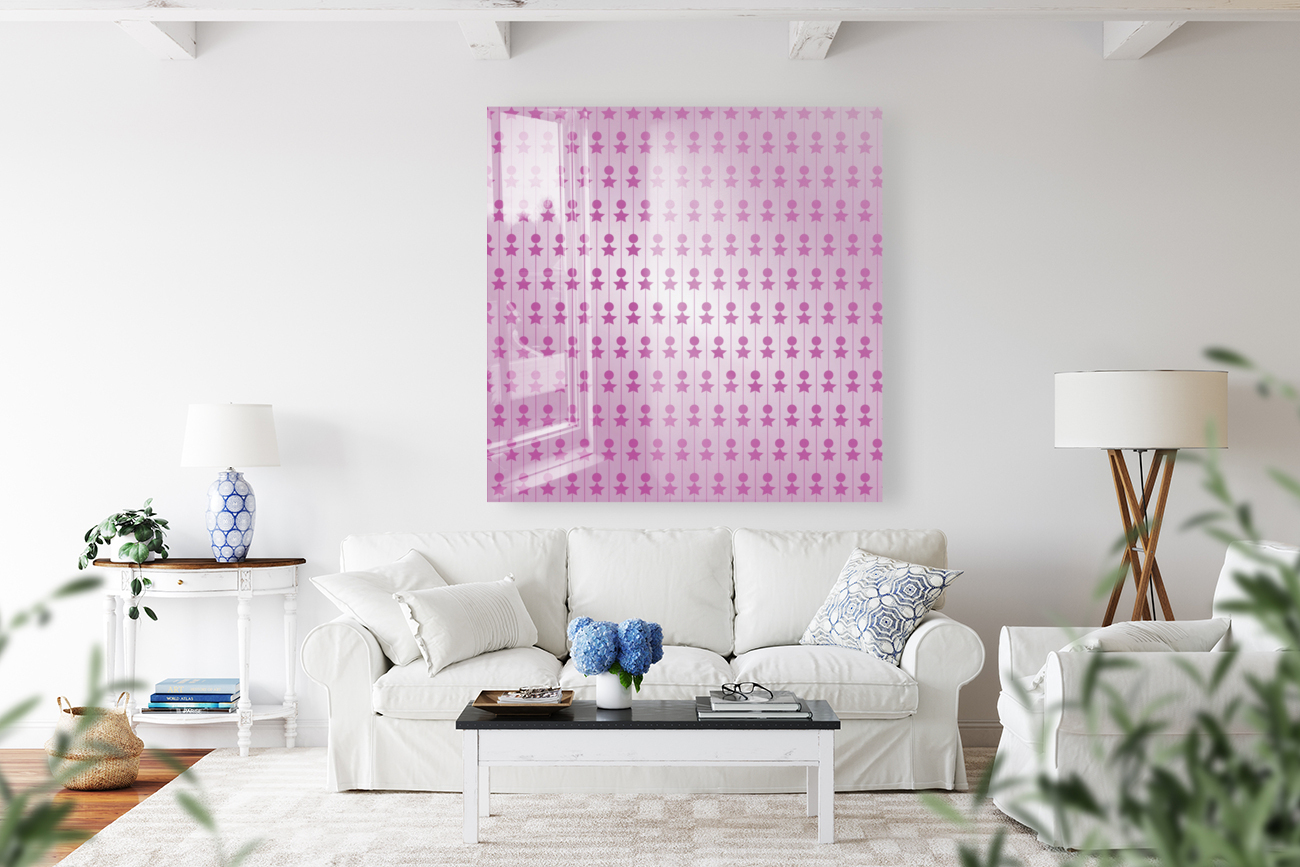 Pink Art Pattern Artwork Reproduction