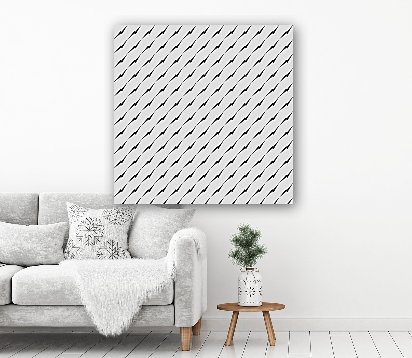 Shock Symbol Seamless Pattern Artwork Reproduction