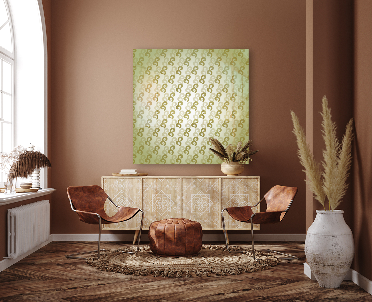 Ornamental Design Pattern Art Reproduction