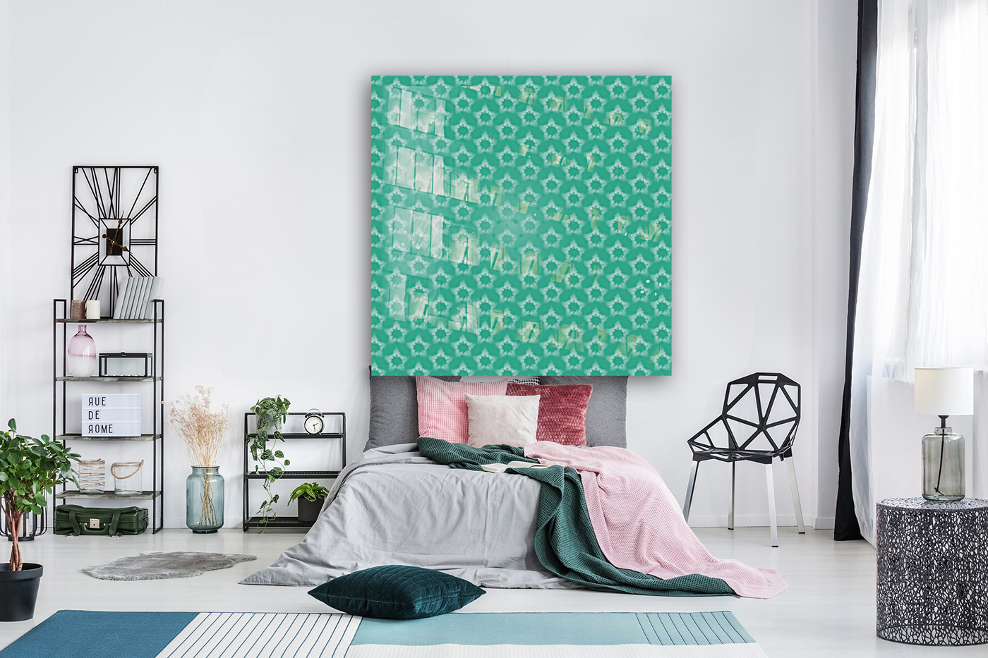 Star snowflake Seamless Pattern Artwork Reproduction