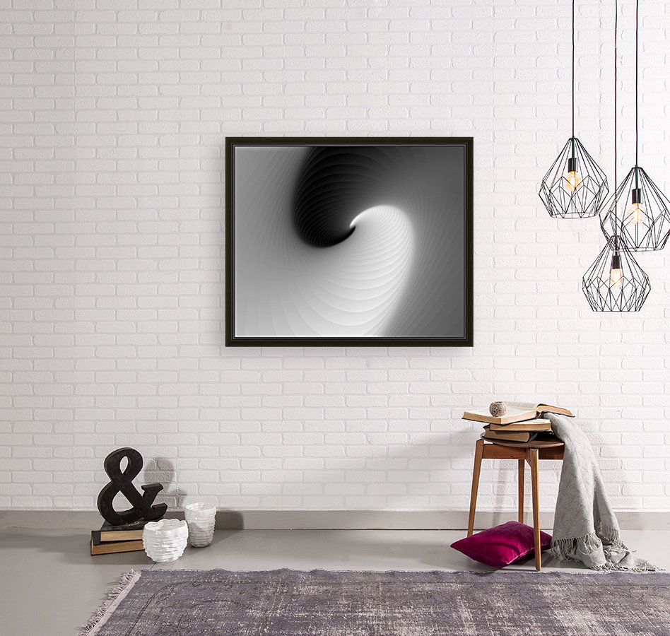 Abstract White & Black Art Reproduction