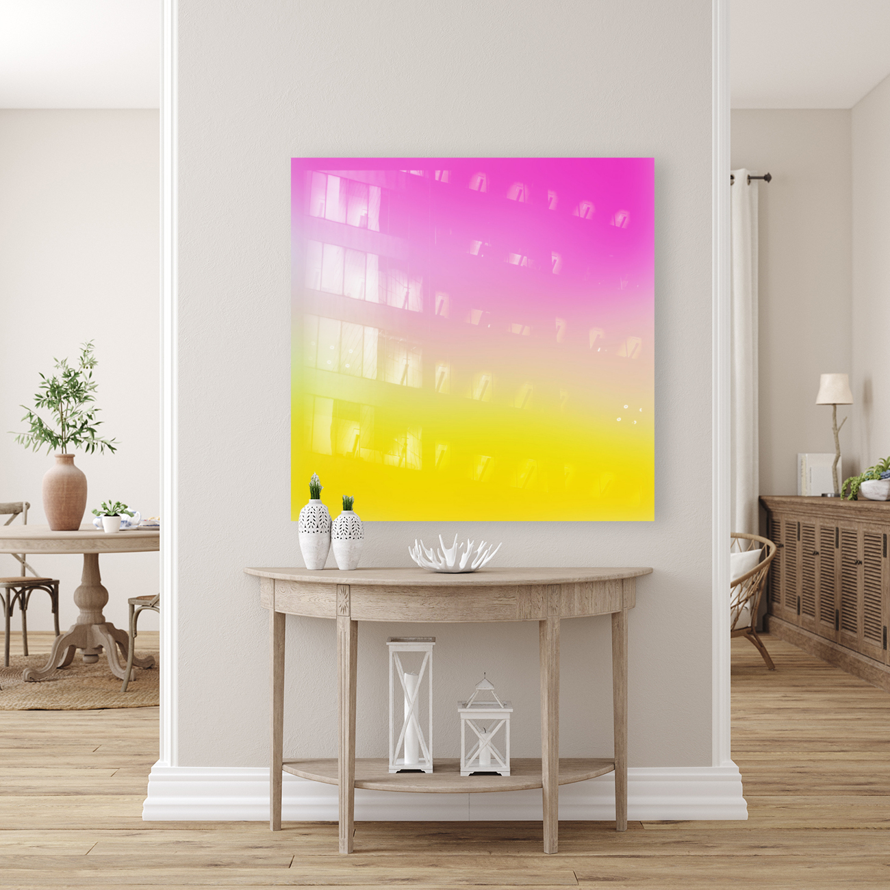 pink to yellow Gradient Background Reproduction