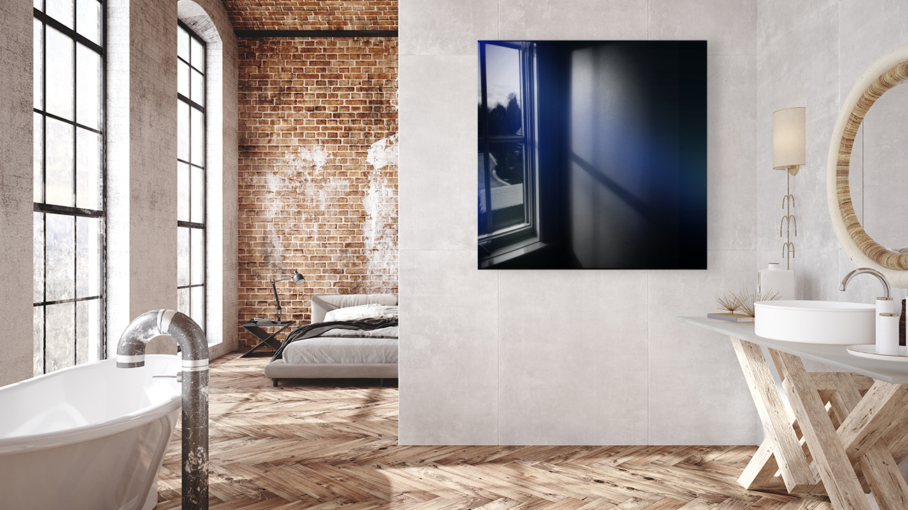 Blue Blurred Gradient Background Reproduction