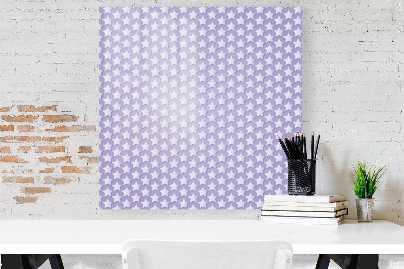Purple Star Pattern Reproduction