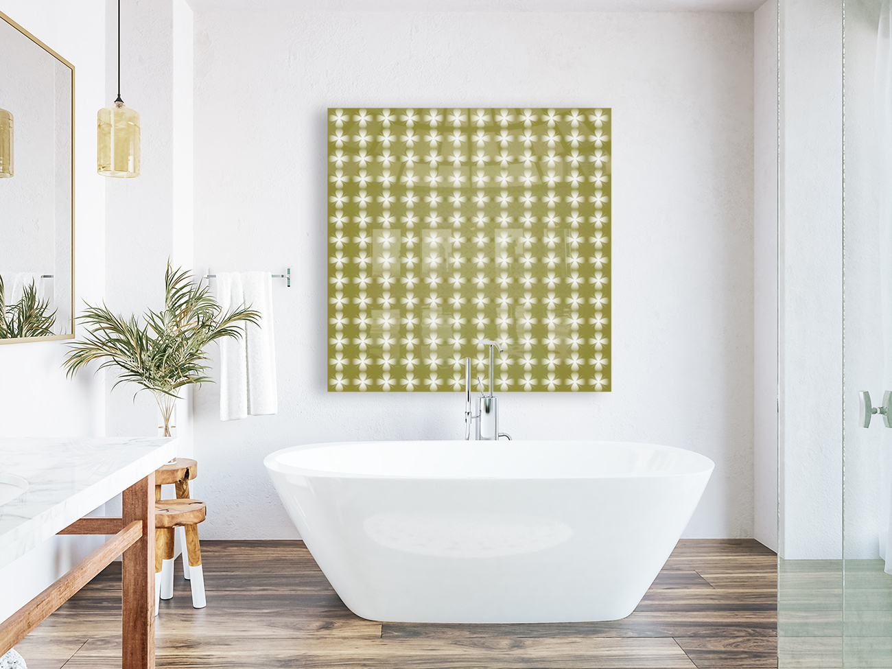 Abstract Green Seamless Pattern Background  Reproduction