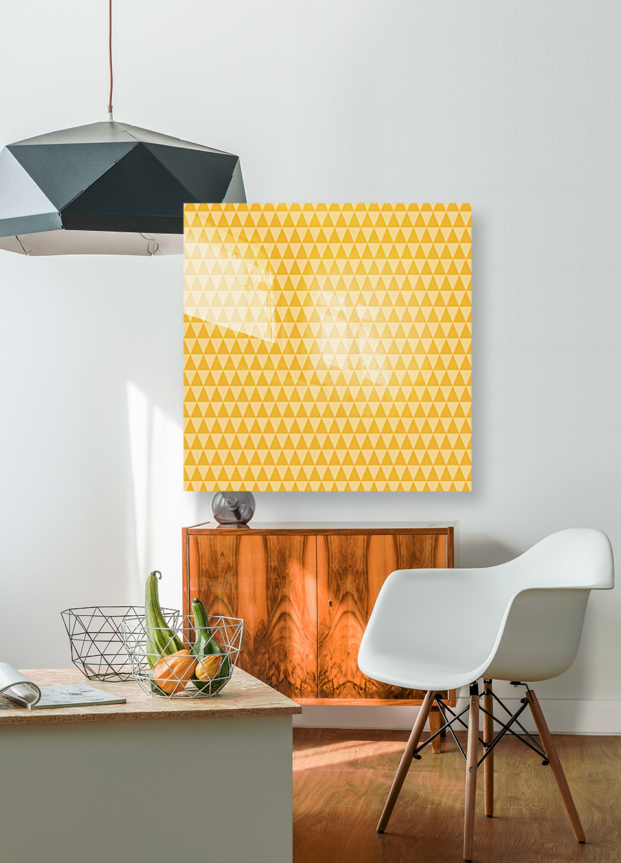  YELLOW Triangle Shape Seamless Pattern Background   Reproduction