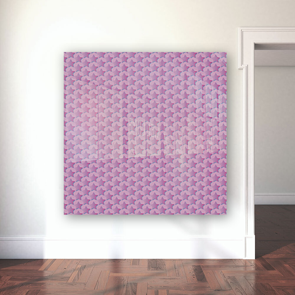 Pink Star Pattern Reproduction