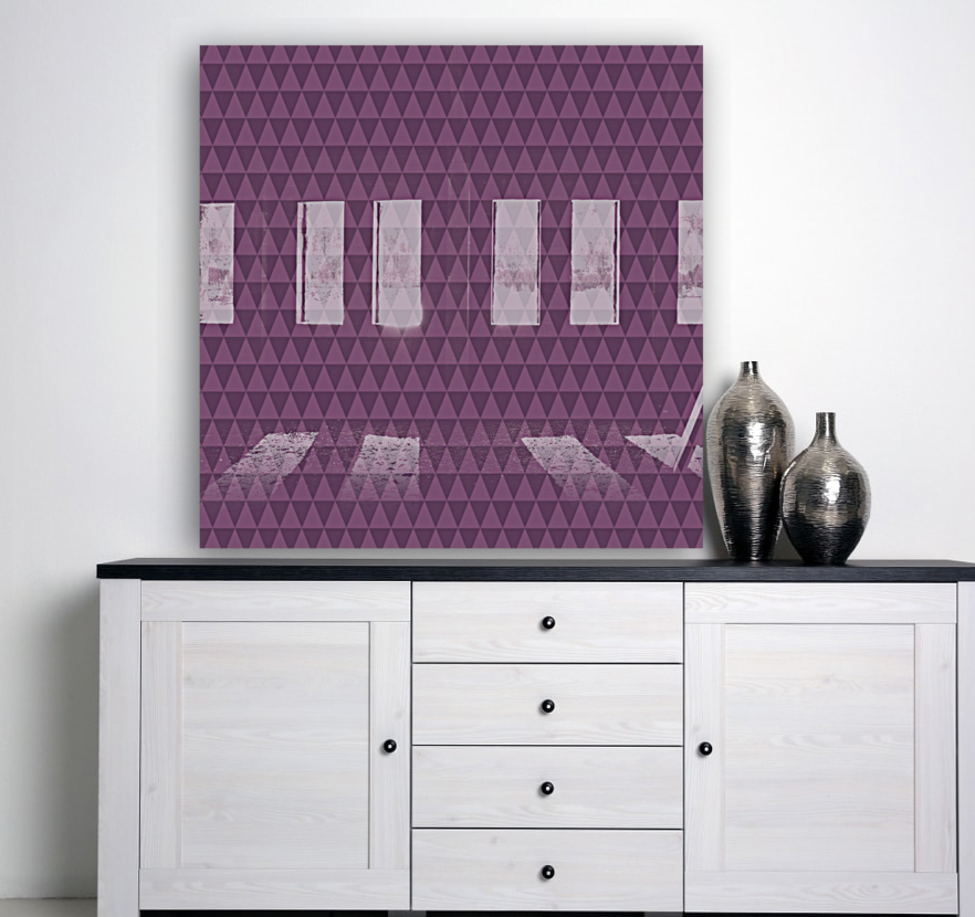 Triangle PURPLE Shape Seamless Pattern Background    Reproduction