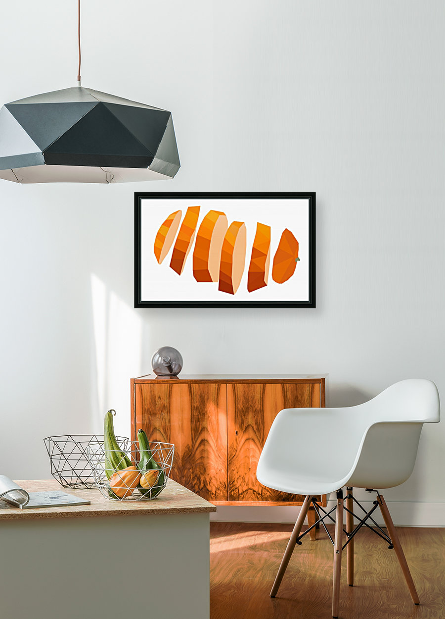 Orange Fruit Art Reproduction