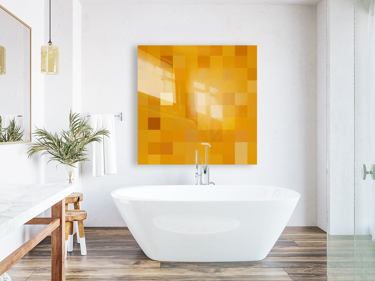 ORANGE MOSAIC PATTERN Reproduction