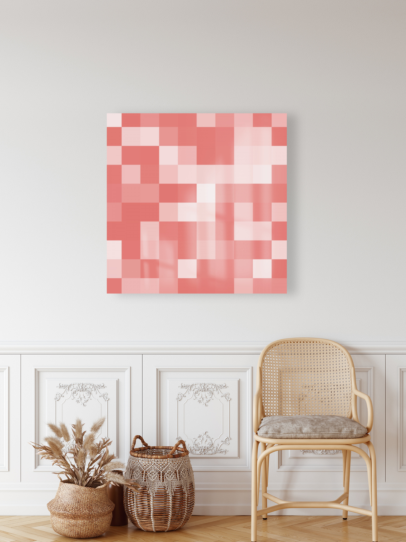 PINK MOSAIC PATTERN Reproduction