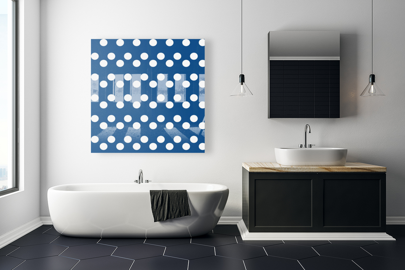 Dodger Blue Polka Dots Reproduction