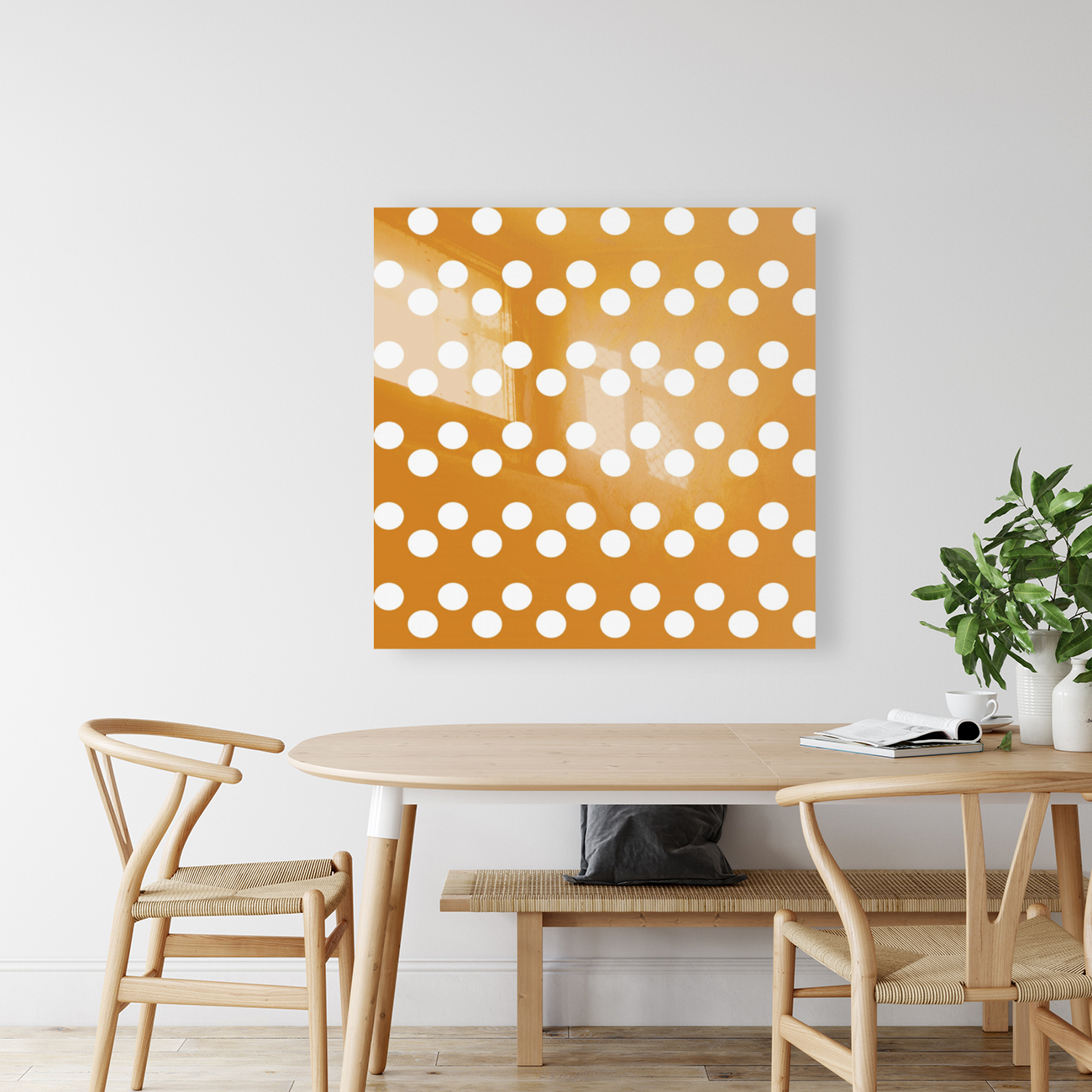 Chocolate Polka Dots Reproduction