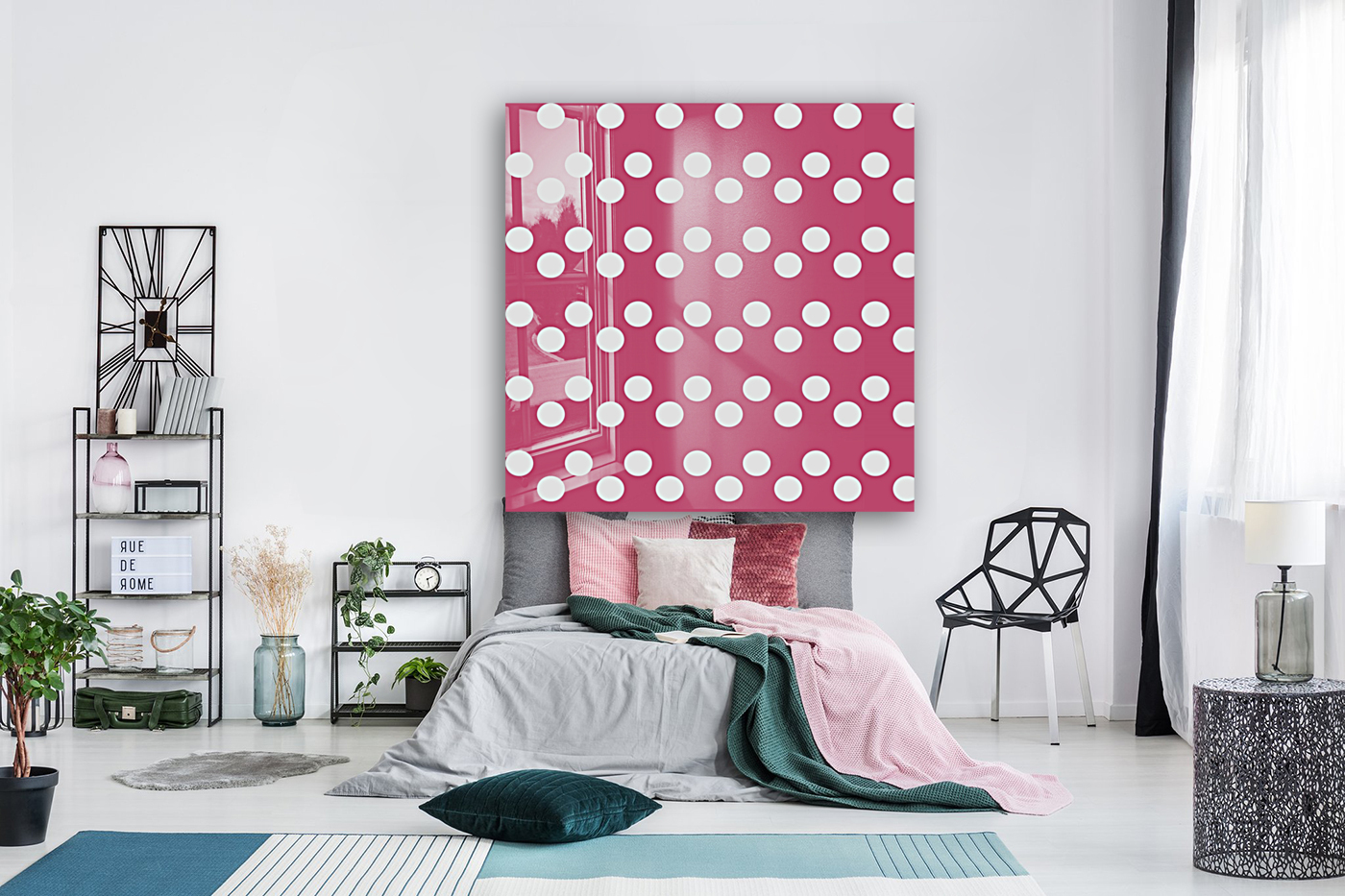 CRANBERRY Polka Dots Reproduction