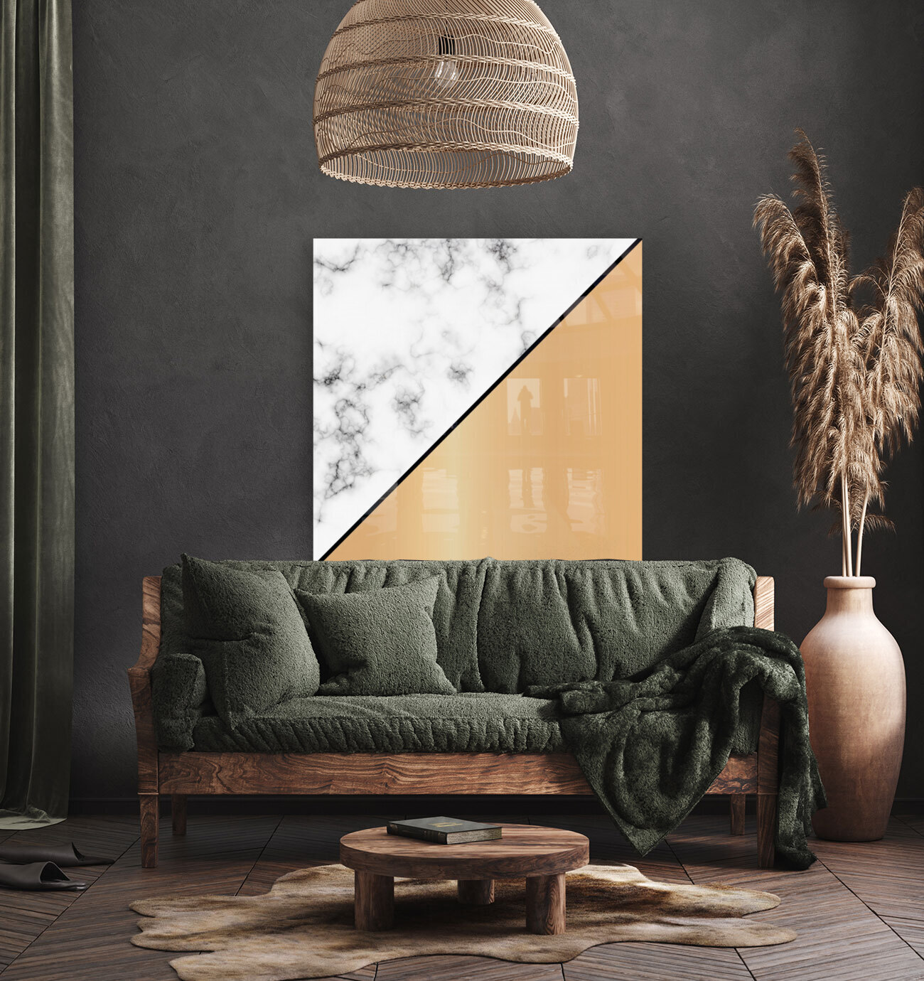 ABSTRACT MODERN MAPLE MARBLE Reproduction