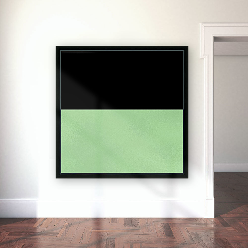 ABSTRACT GREEN GLITTER Reproduction
