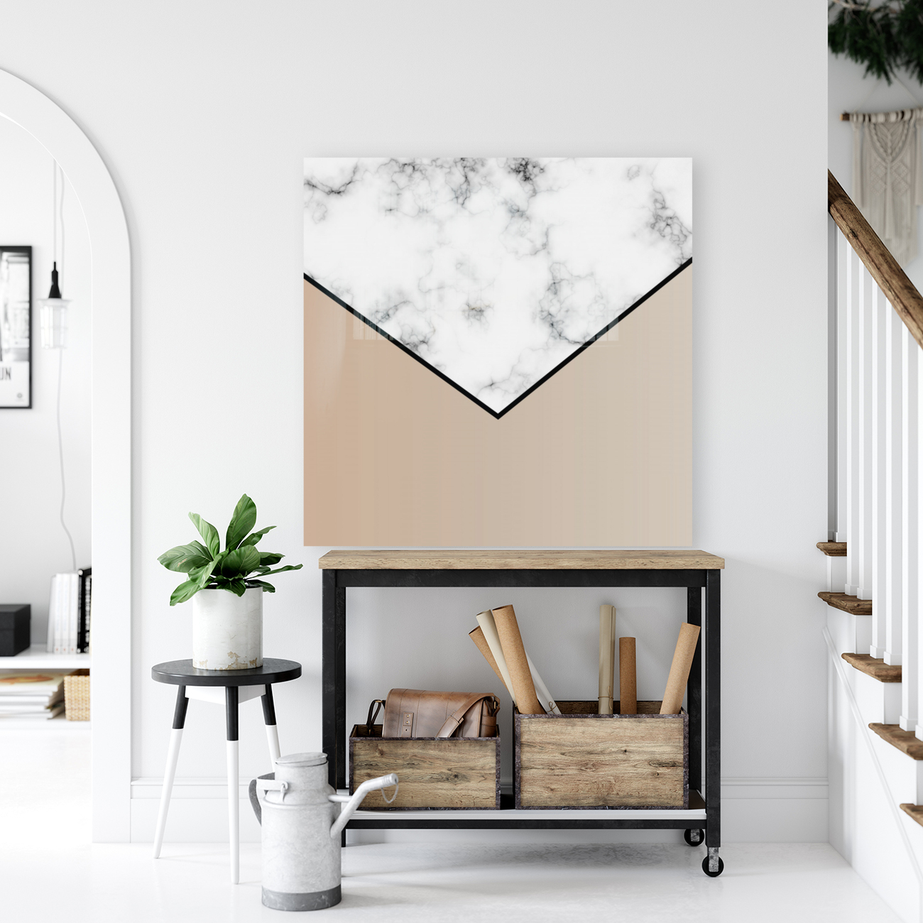 ABSTRACT BROWN MODERN MARBLE Reproduction