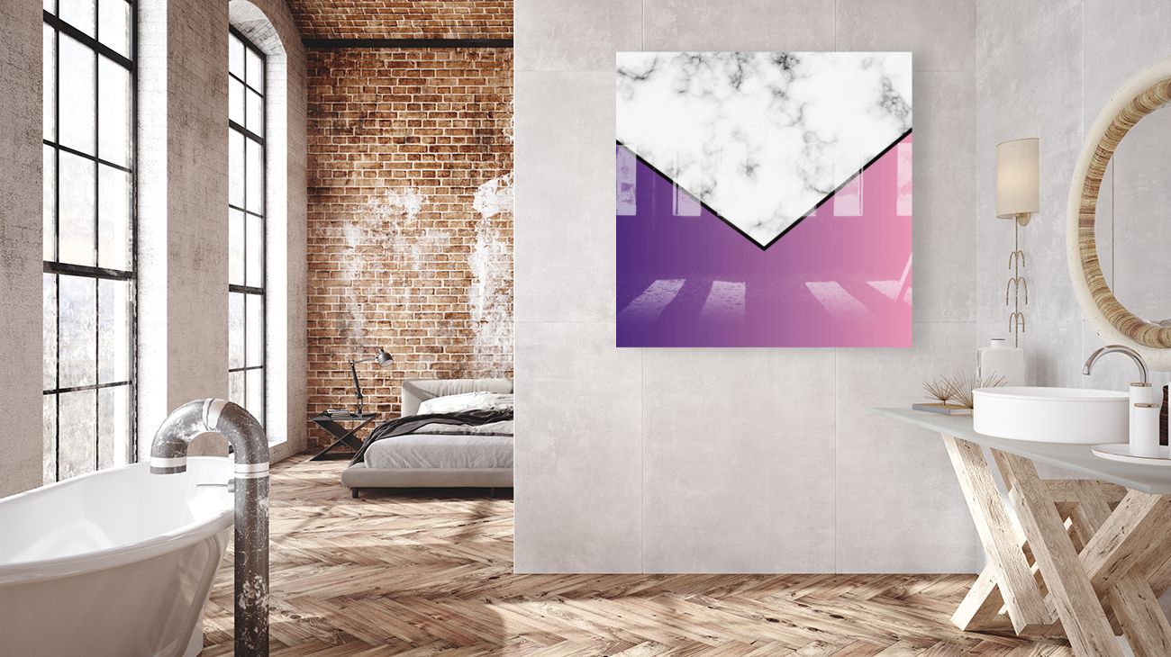 ABSTRACT PURPLE MODERN MARBLE Reproduction