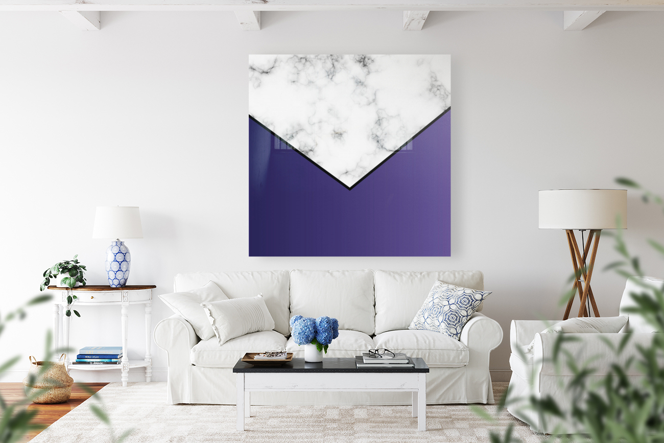 ABSTRACT VIOLET MODERN MARBLE Reproduction
