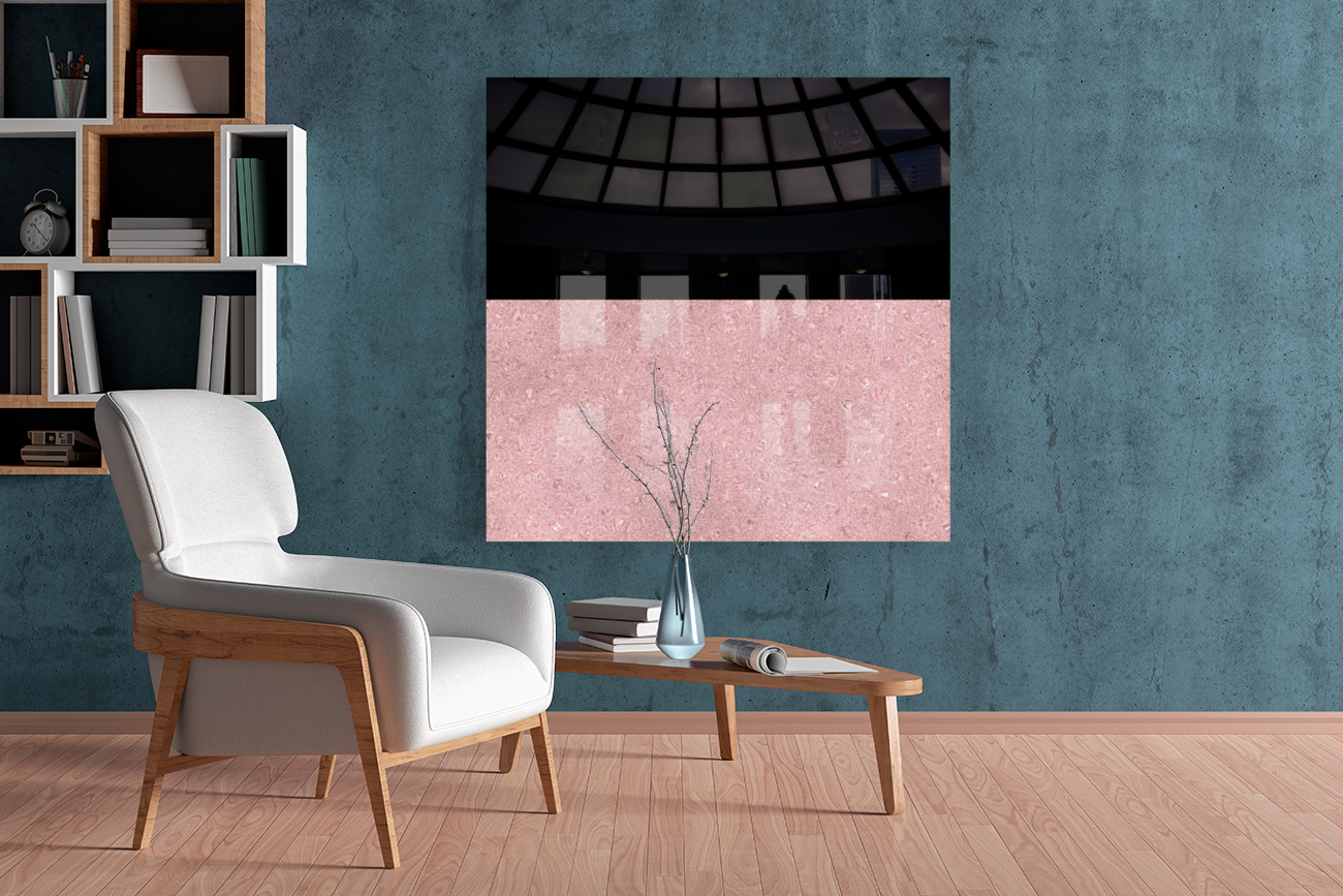 ABSTRACT PINK GLITTER Reproduction