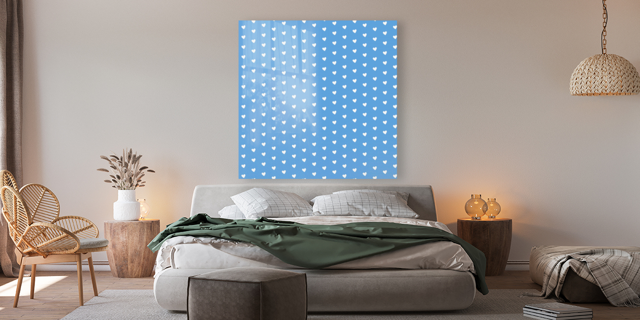 CORNFLOWER Heart Shape Pattern Reproduction