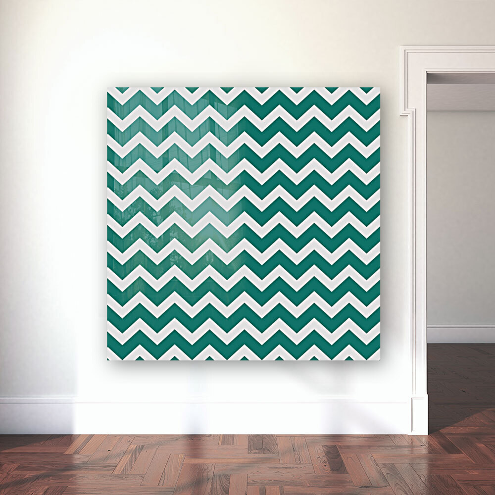 DEEP AQUA CHEVRON Reproduction