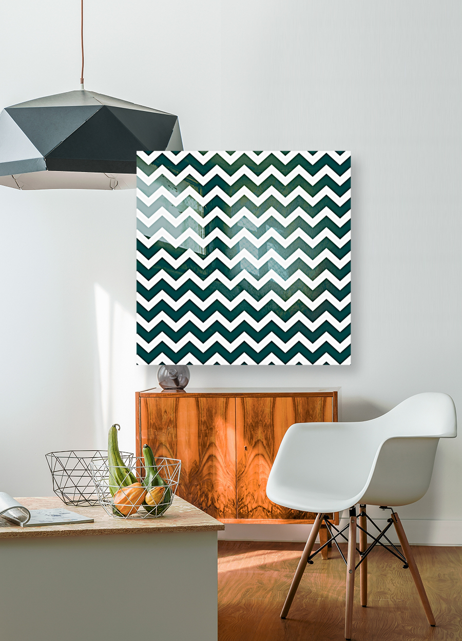 CADET BLUE CHEVRON Reproduction