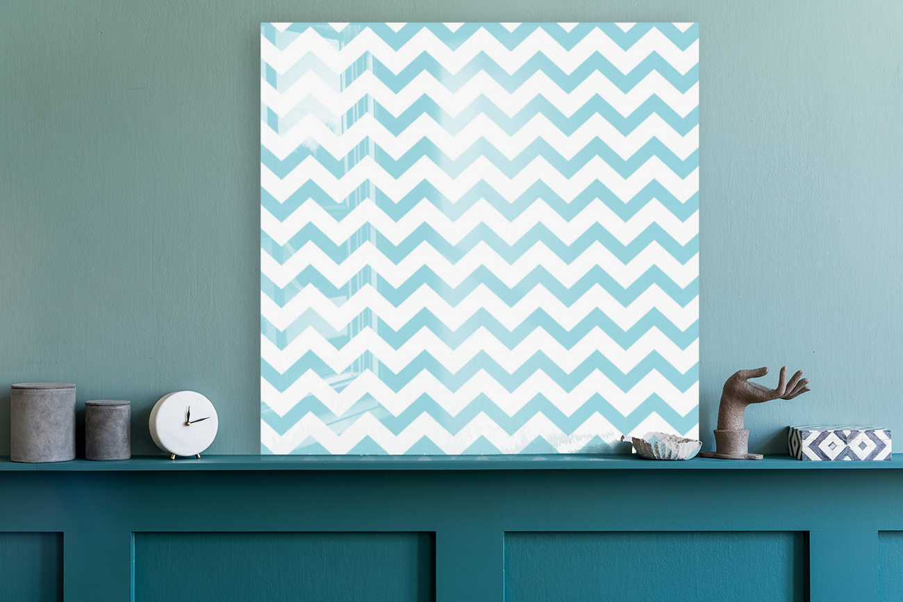 FLUORESCENT CHEVRON Reproduction