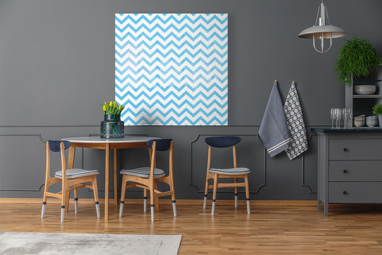 BLUE CHEVRON Reproduction