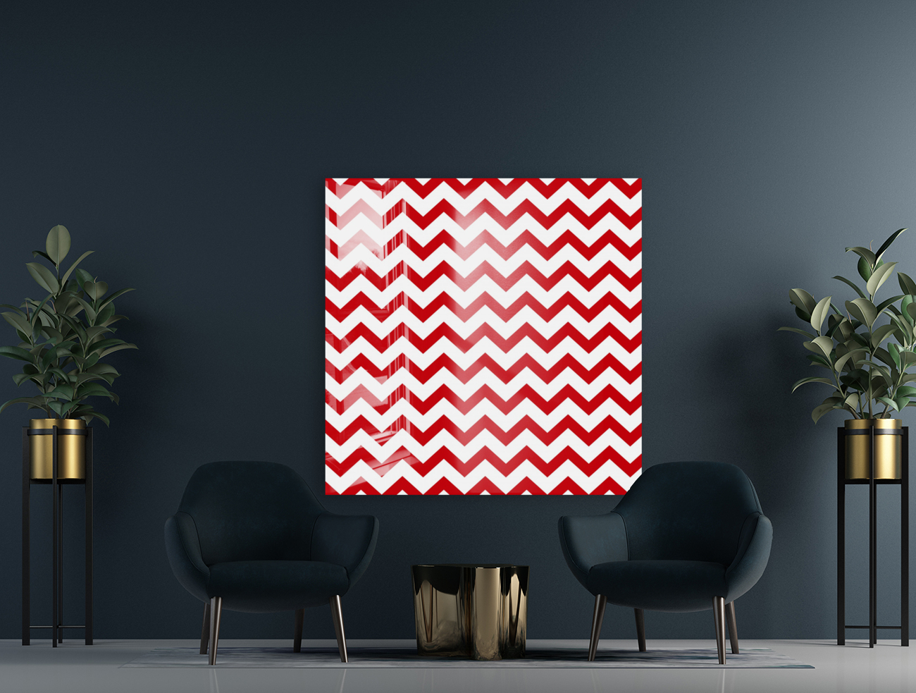 SCARLET CHEVRON Reproduction