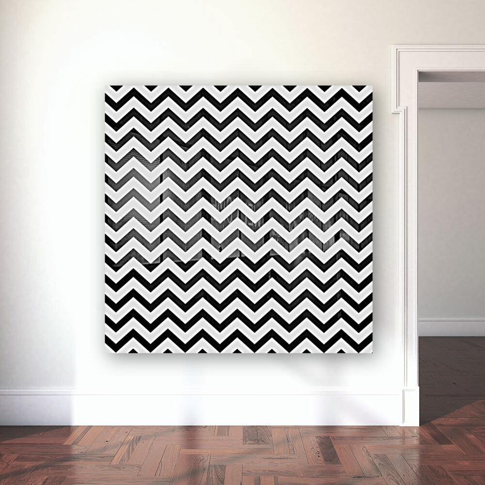 WHITE CHEVRON Reproduction
