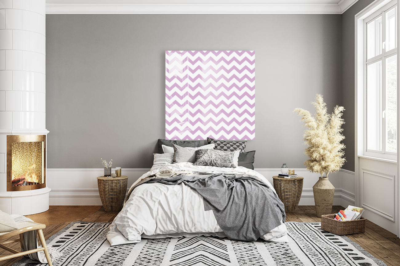 ORCHID CHEVRON Reproduction